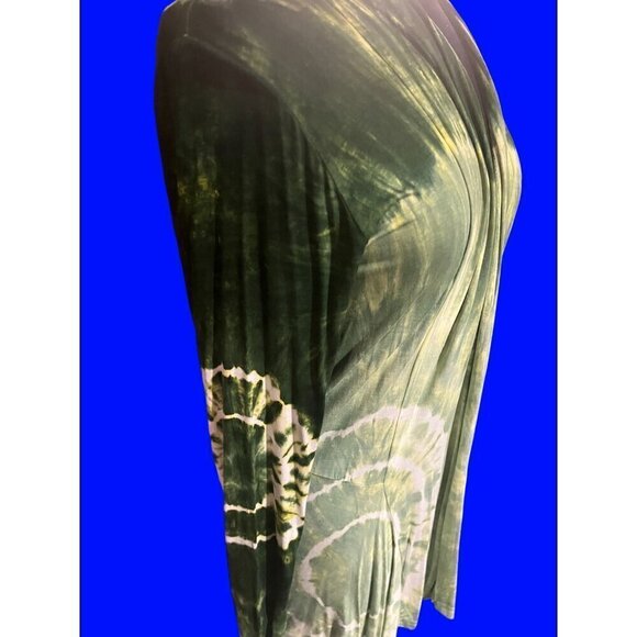 nwt green tie dye cardigan one size fits all - Picture 9 of 9